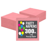 Pink Beverage Napkins | 300 Count